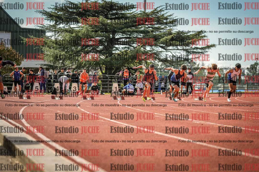Fotos de los 100 m llanos de varones