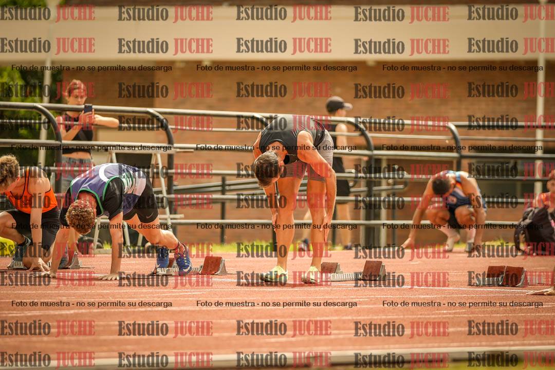 Fotos de los 100 m llanos de varones