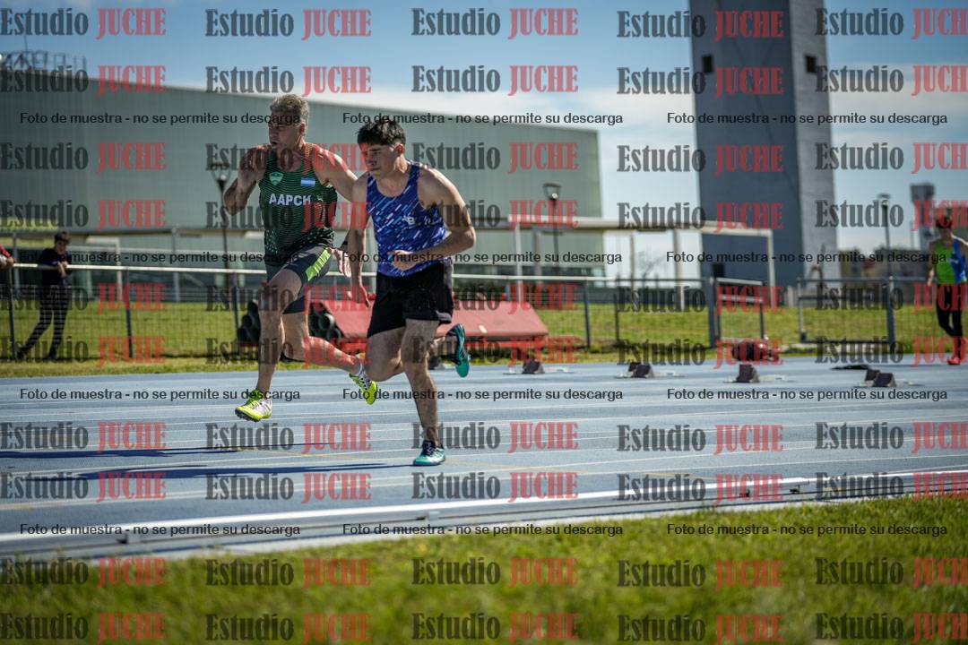 Fotos de los 100 m llanos de varones