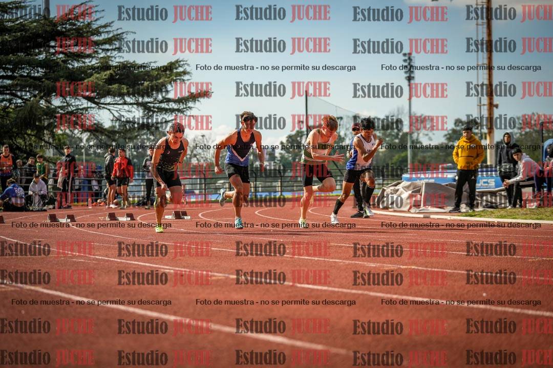 Fotos de los 100 m llanos de varones