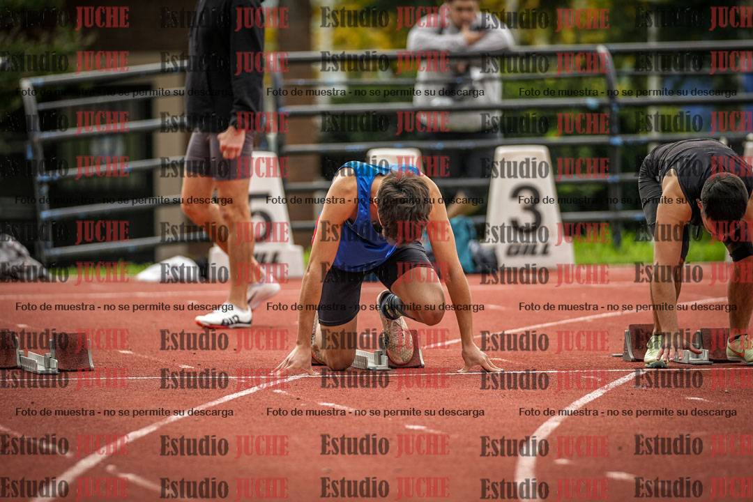 Fotos de los 100 m llanos de varones