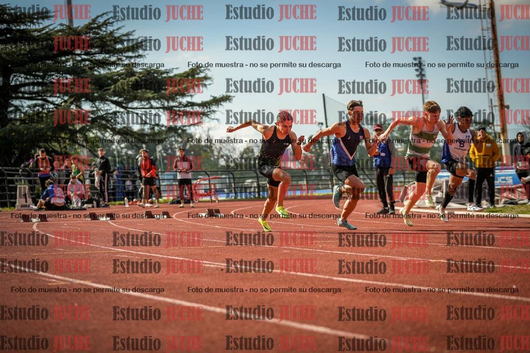 Fotos de los 100 m llanos de varones