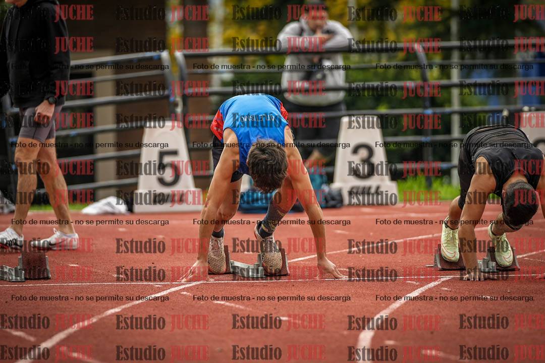 Fotos de los 100 m llanos de varones