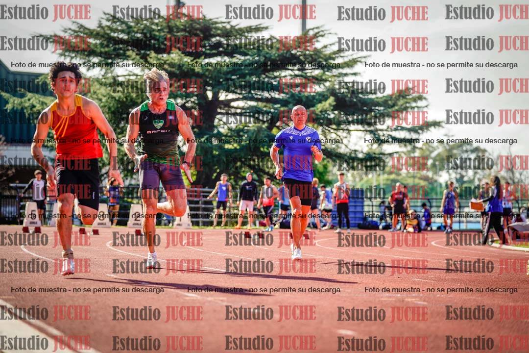 Fotos de los 100 m llanos de varones