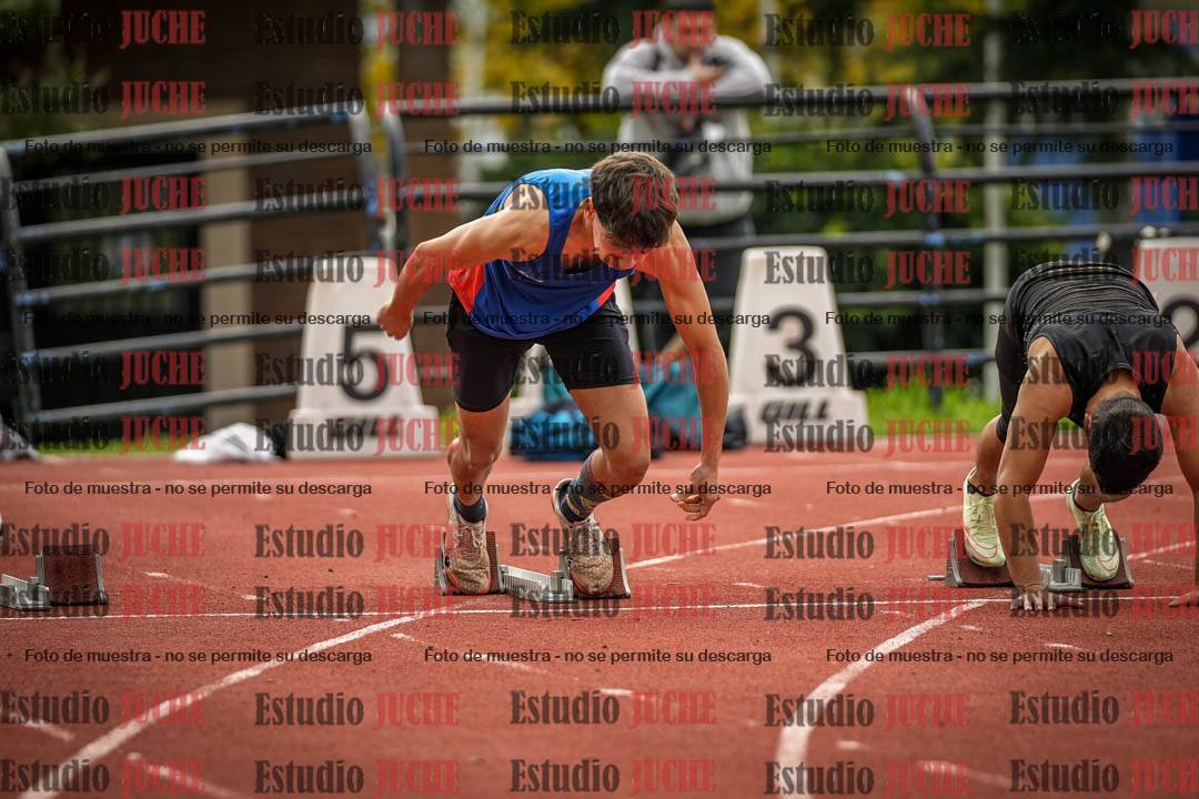 Fotos de los 100 m llanos de varones