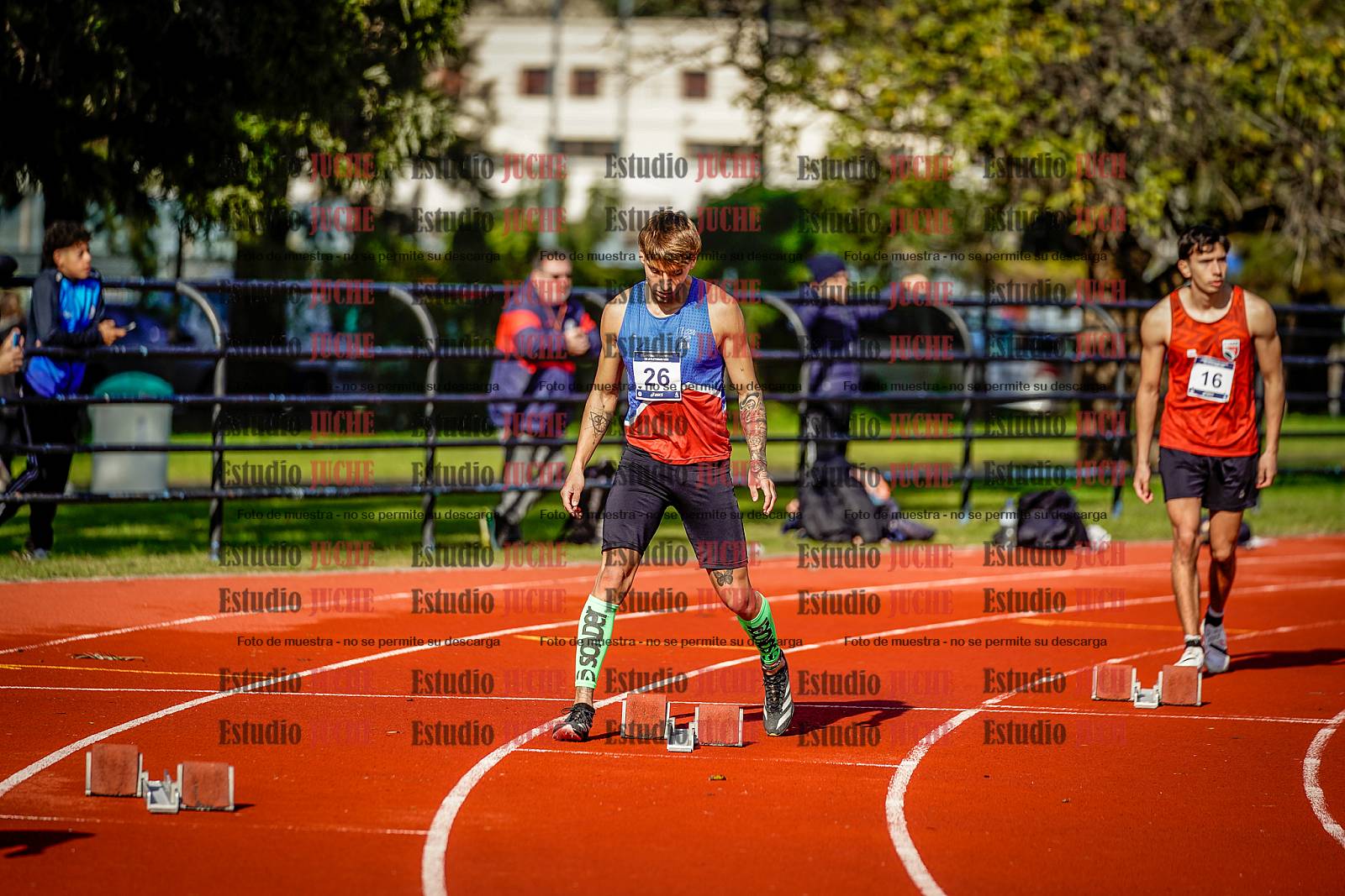 Fotos de los 200 m de varones