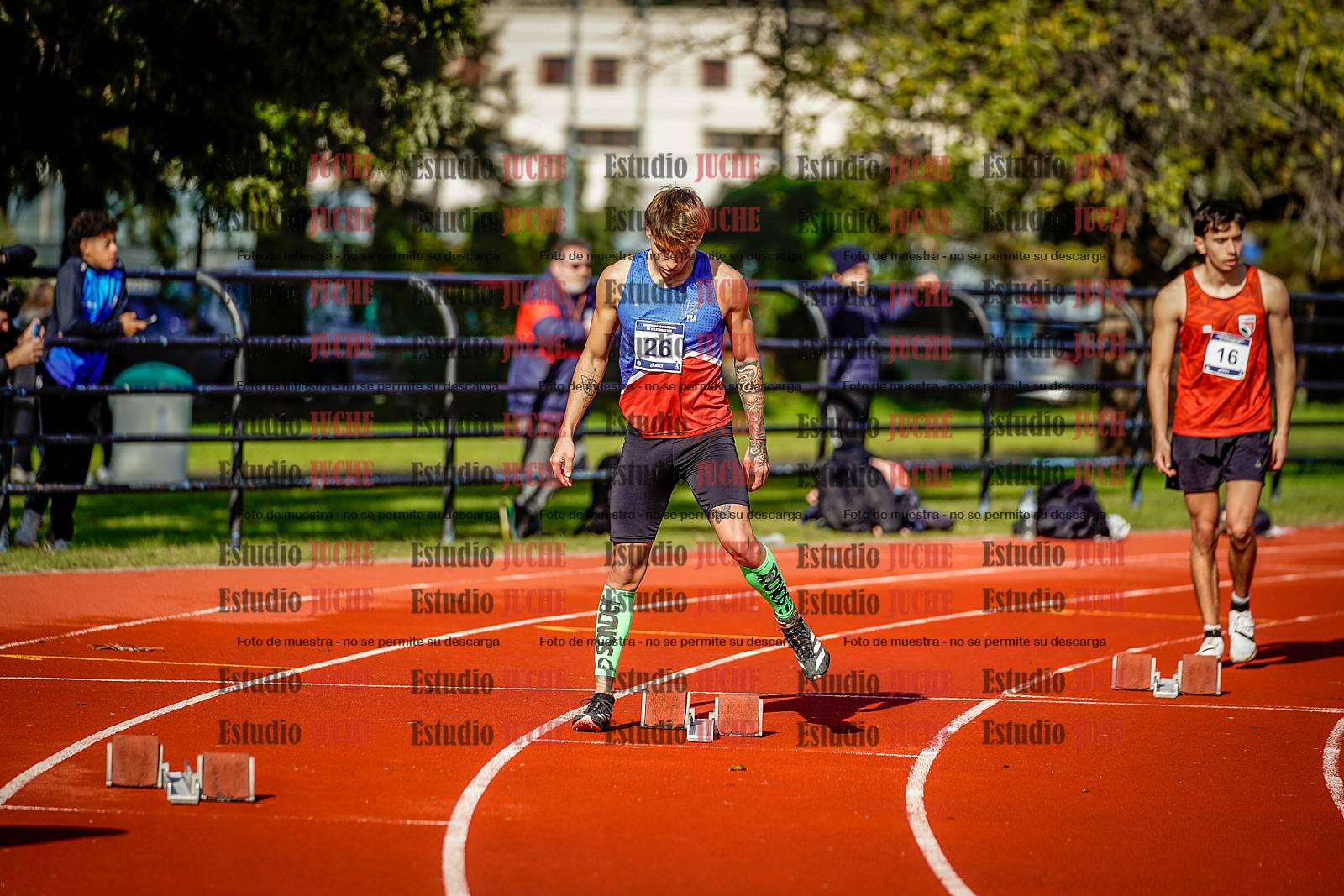 Fotos de los 200 m de varones