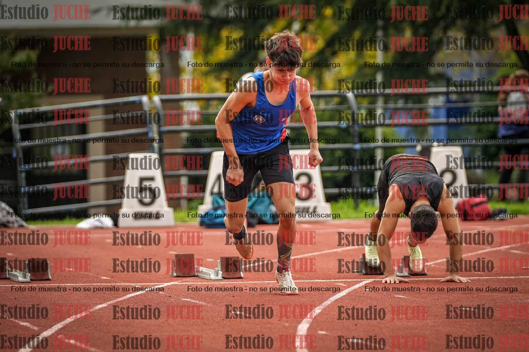 Fotos de los 100 m llanos de varones