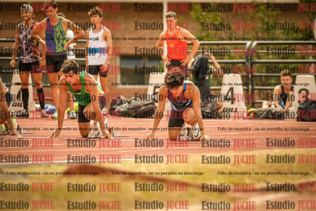 Fotos de los 100 m llanos de varones