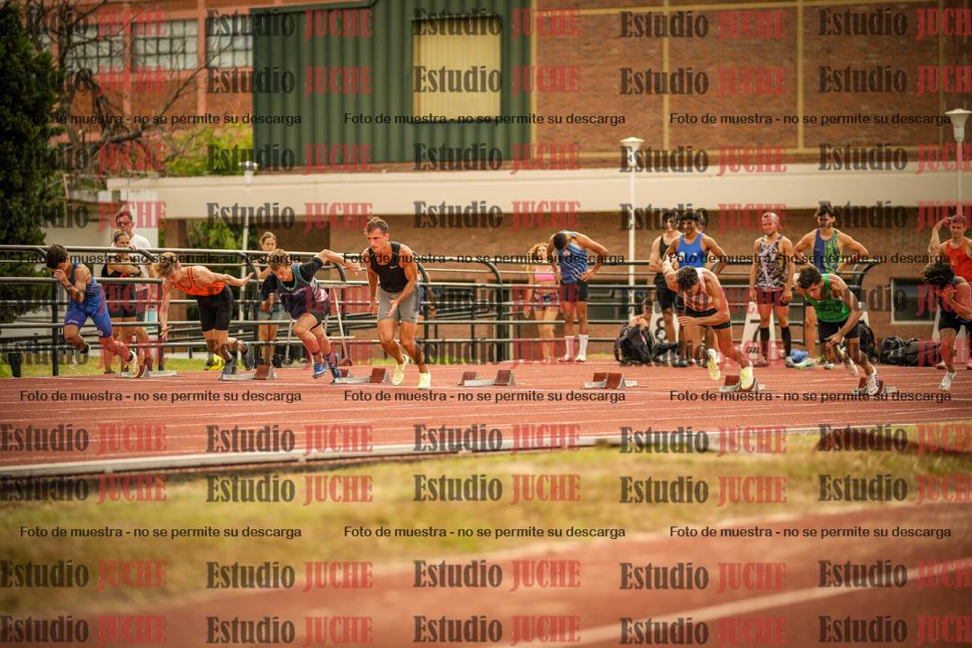 Fotos de los 100 m llanos de varones