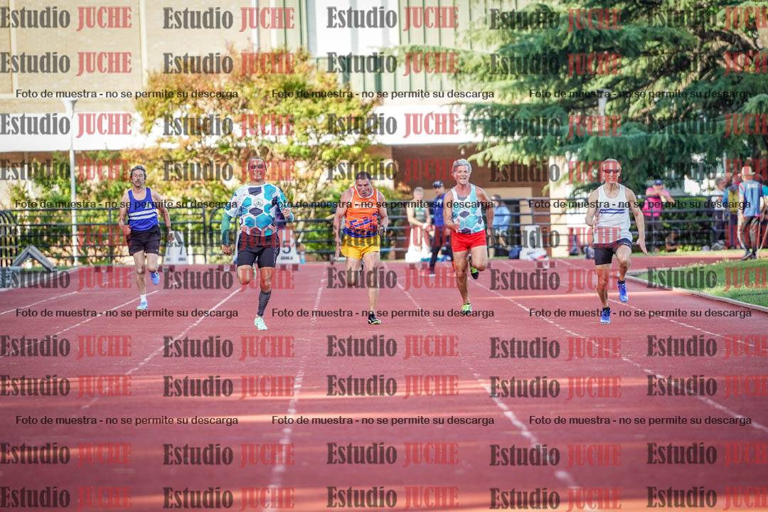 Fotos de los 100 m llanos de varones