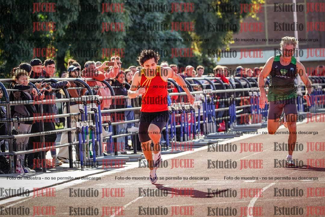 Fotos de los 100 m llanos de varones