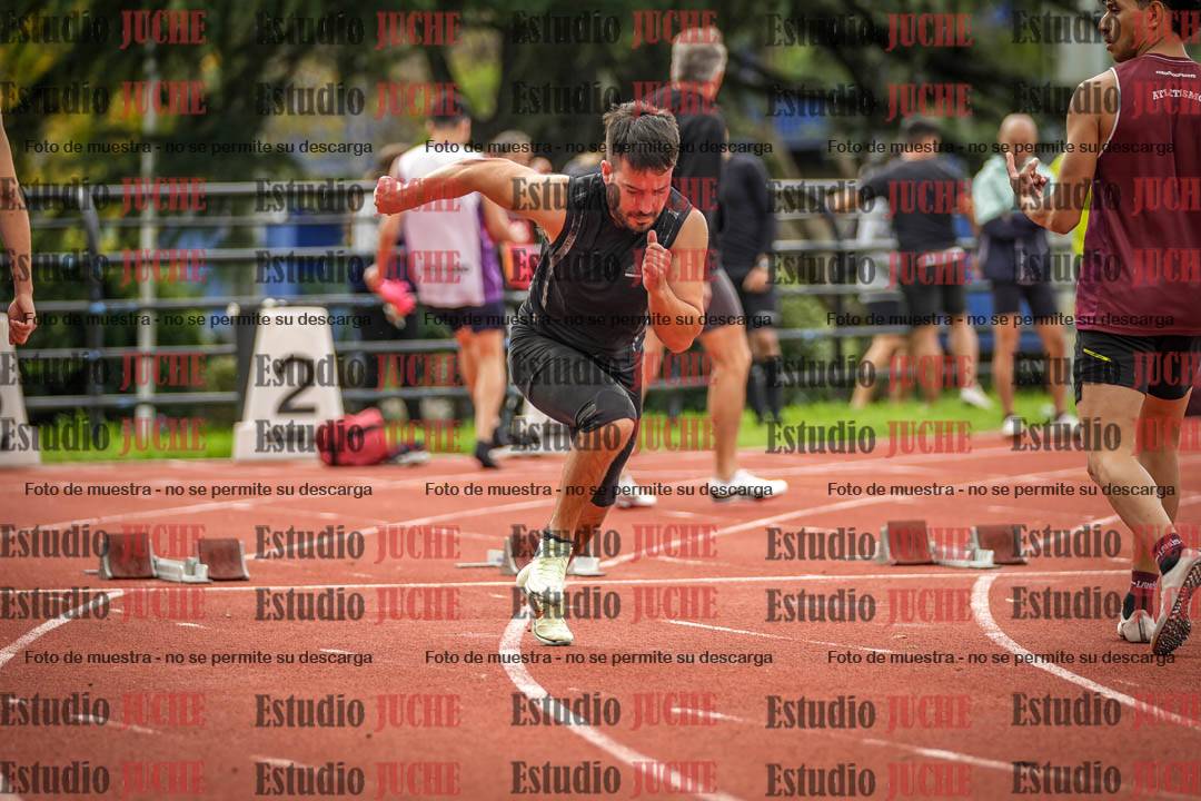 Fotos de los 100 m llanos de varones