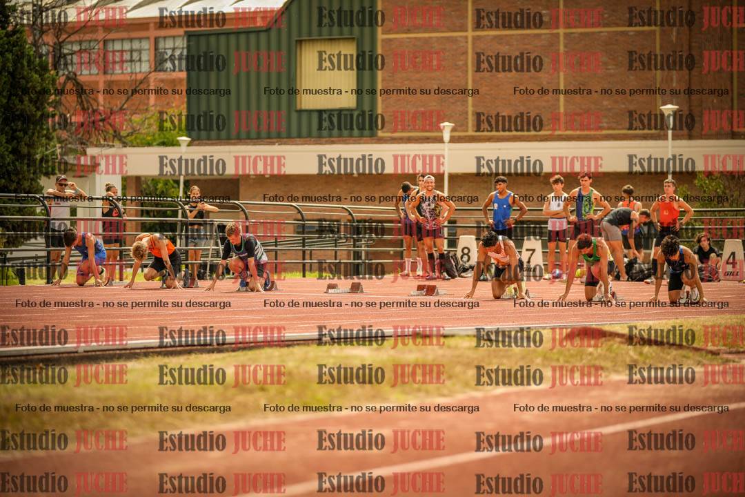 Fotos de los 100 m llanos de varones