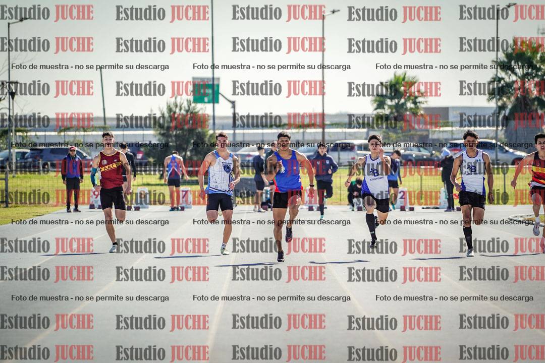 Fotos de los 100 m llanos de varones