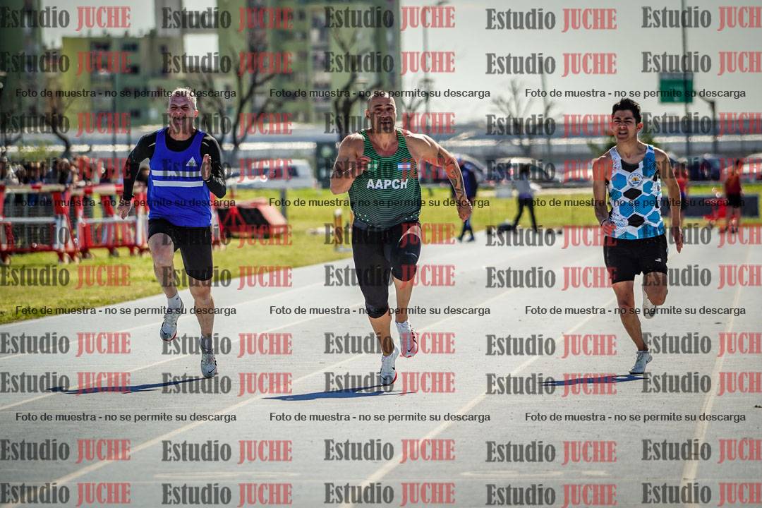 Fotos de los 100 m llanos de varones