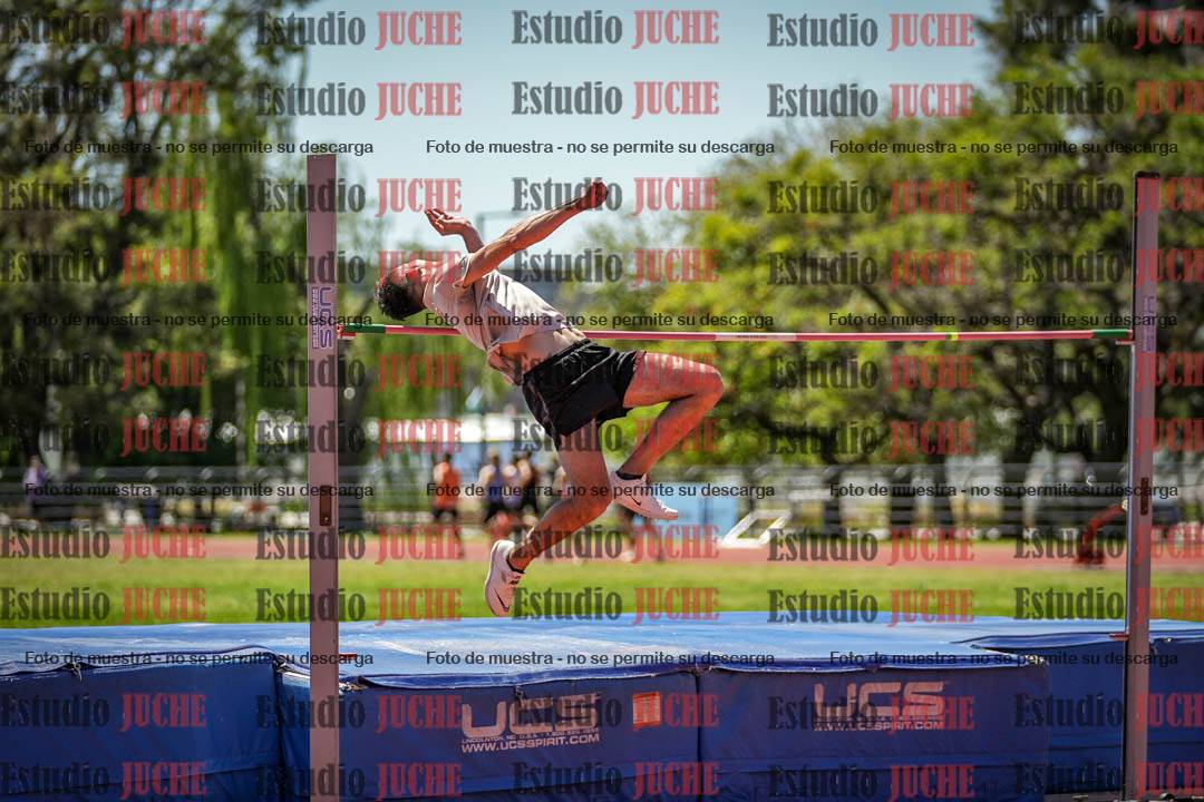 Fotos del salto en alto de varones