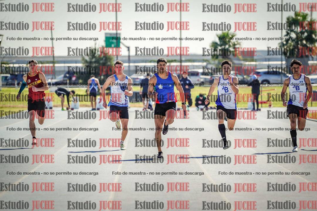 Fotos de los 100 m llanos de varones