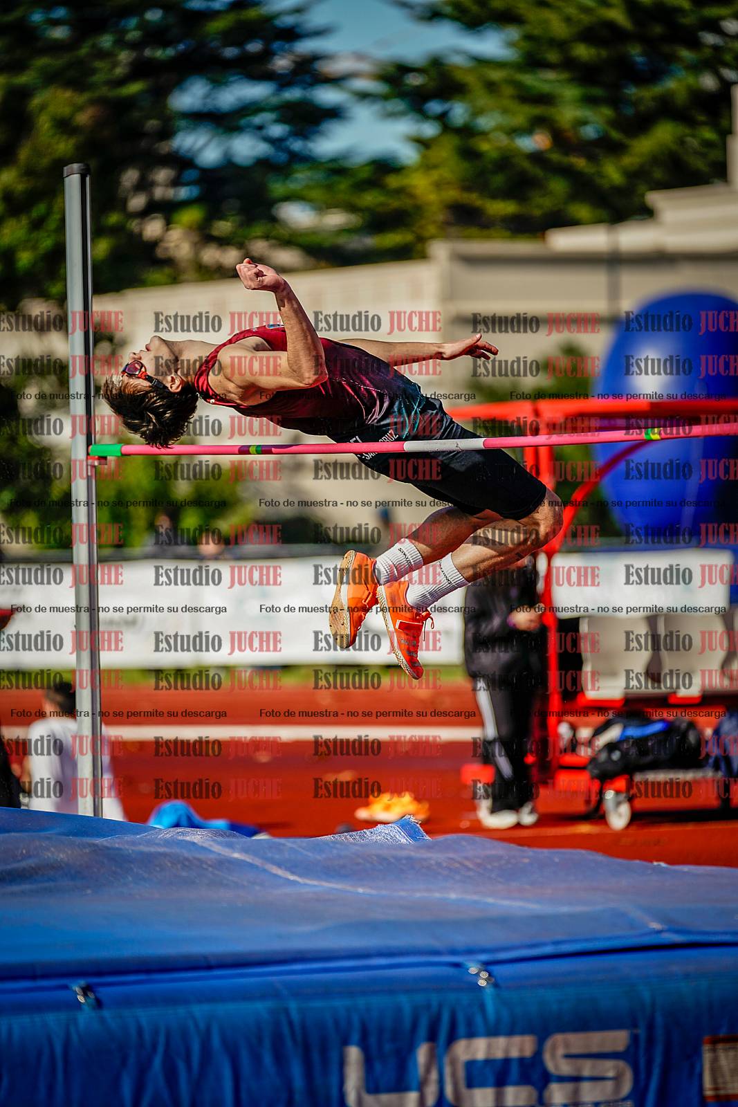 Fotos del salto en alto de varones