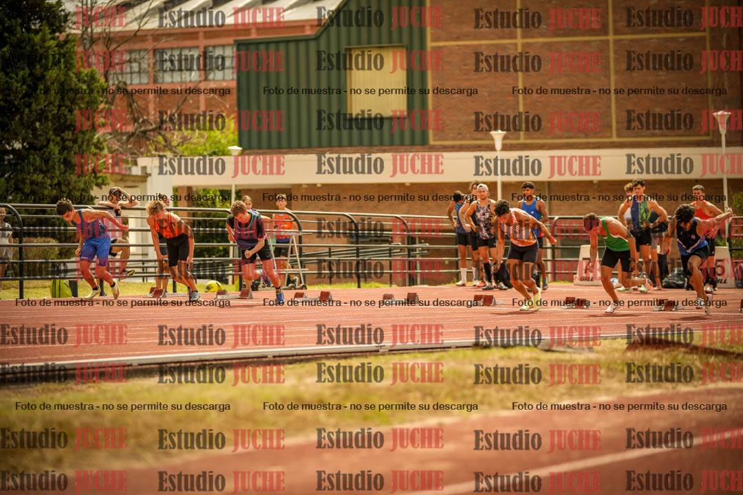 Fotos de los 100 m llanos de varones