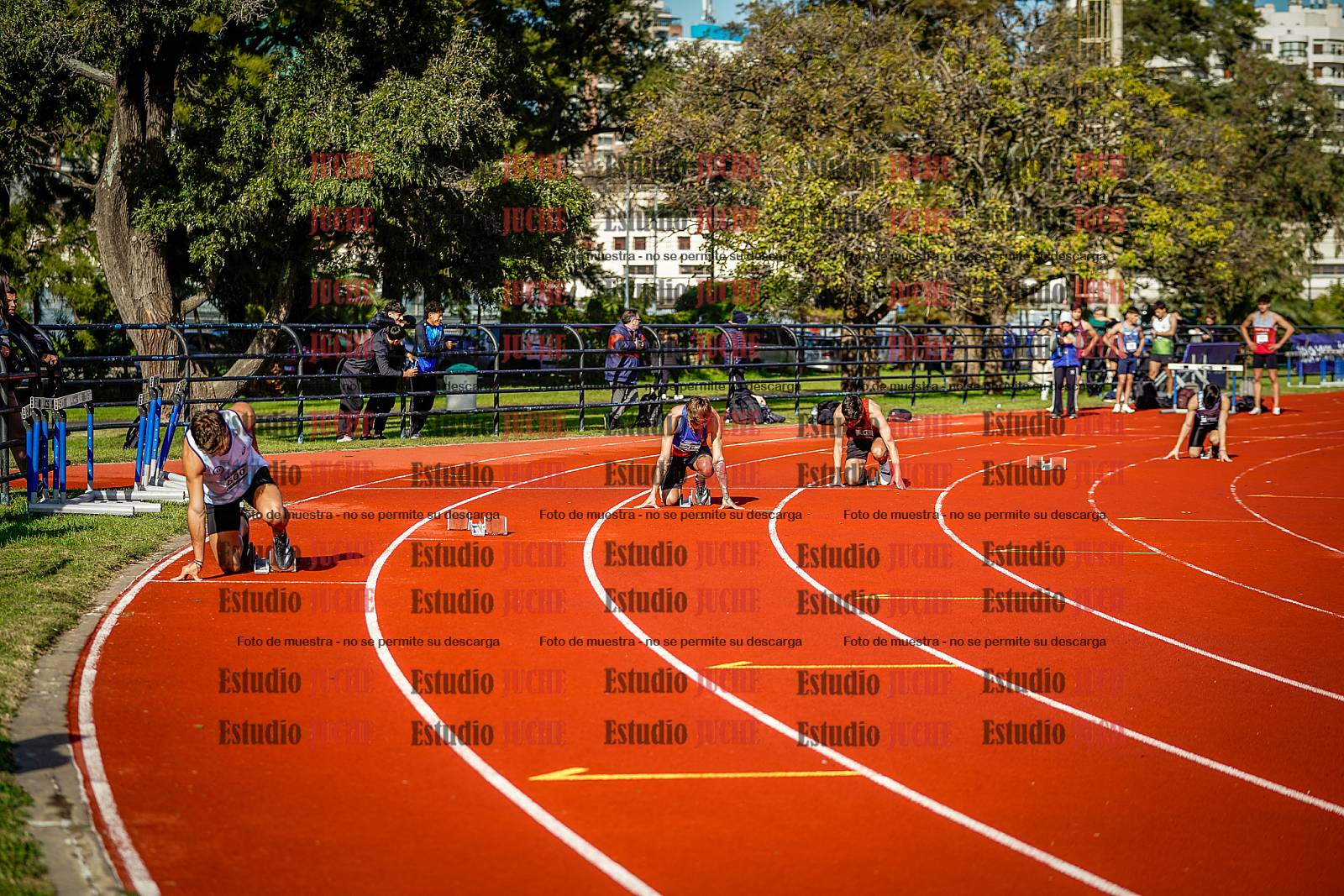 Fotos de los 200 m de varones