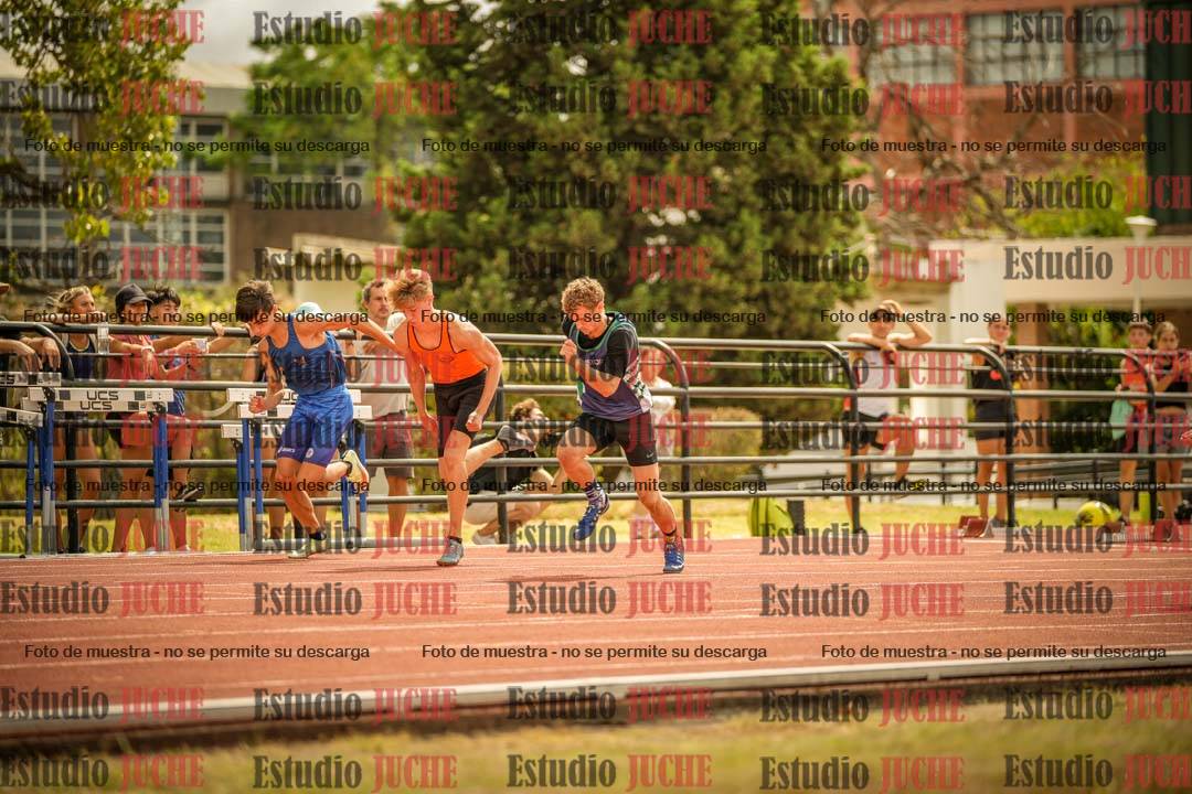 Fotos de los 100 m llanos de varones