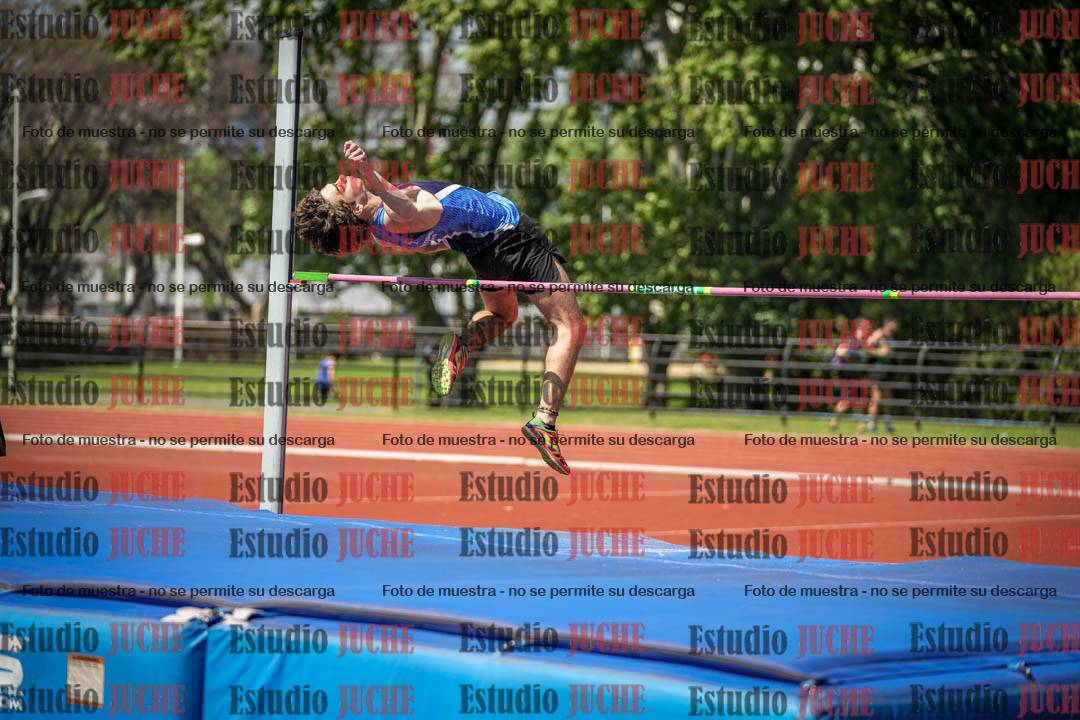Fotos del salto en alto de varones