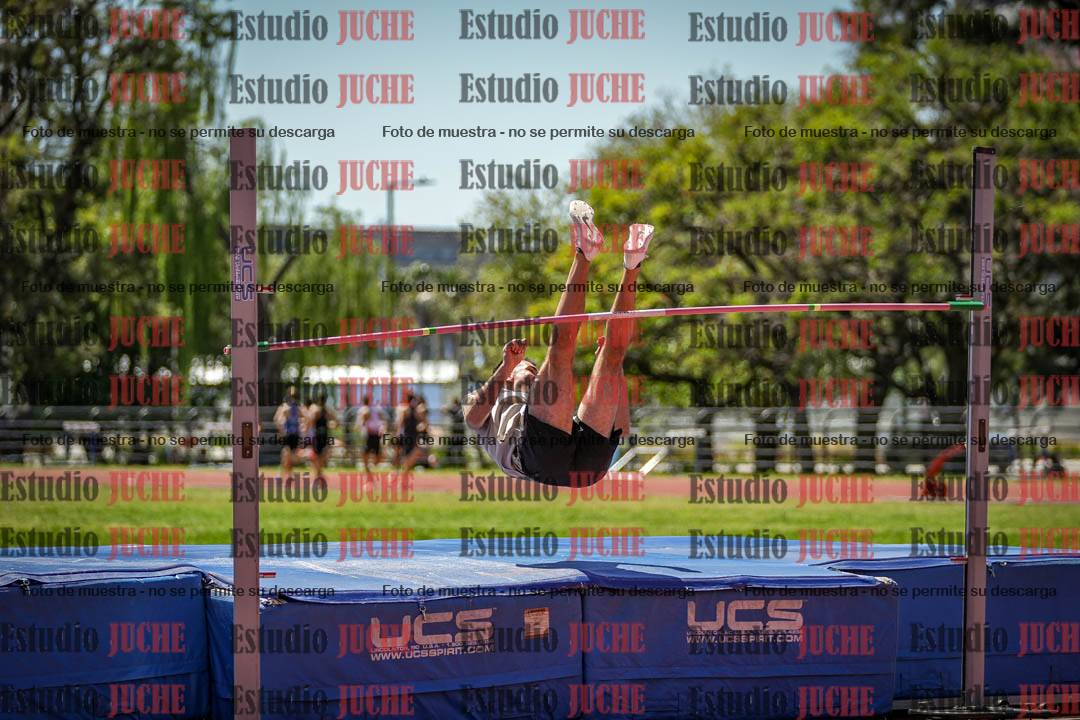 Fotos del salto en alto de varones