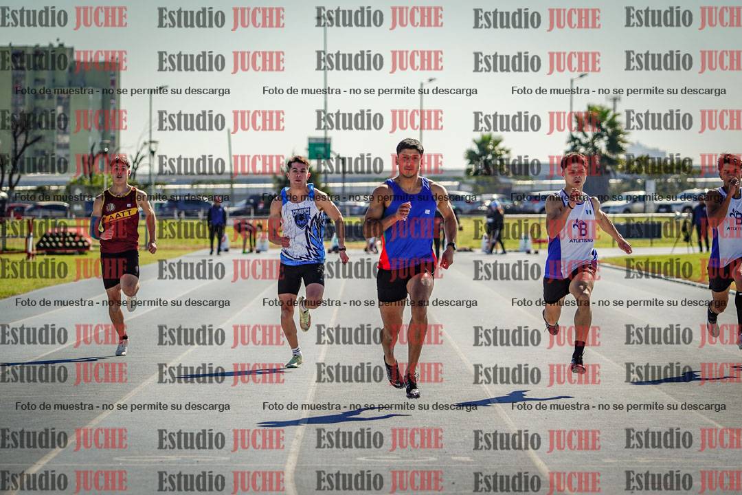 Fotos de los 100 m llanos de varones