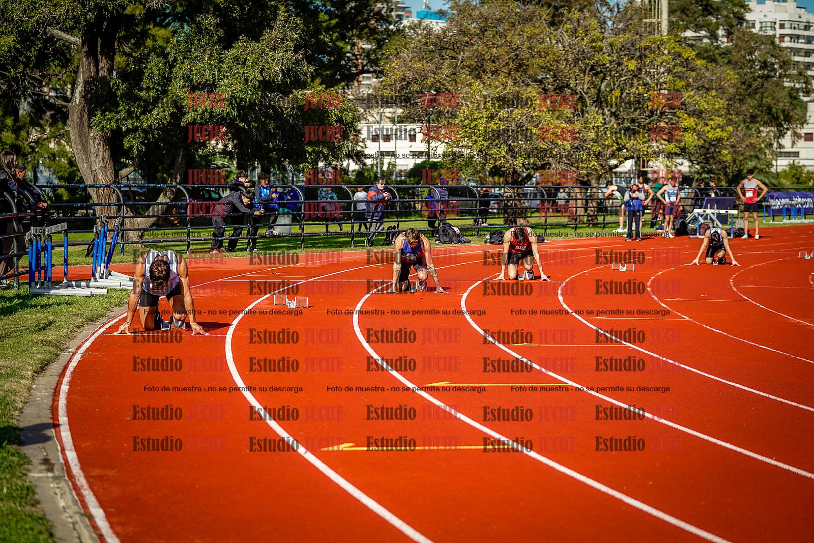 Fotos de los 200 m de varones