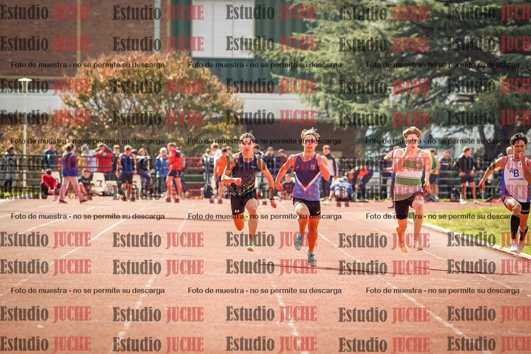 Fotos de los 100 m llanos de varones