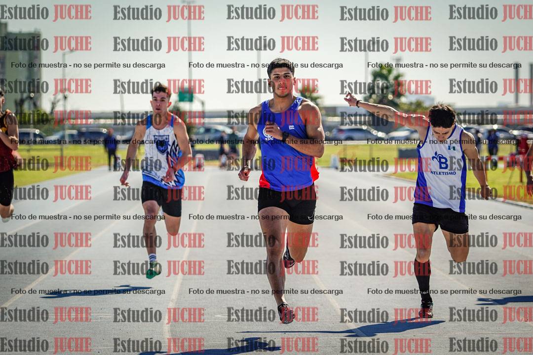 Fotos de los 100 m llanos de varones