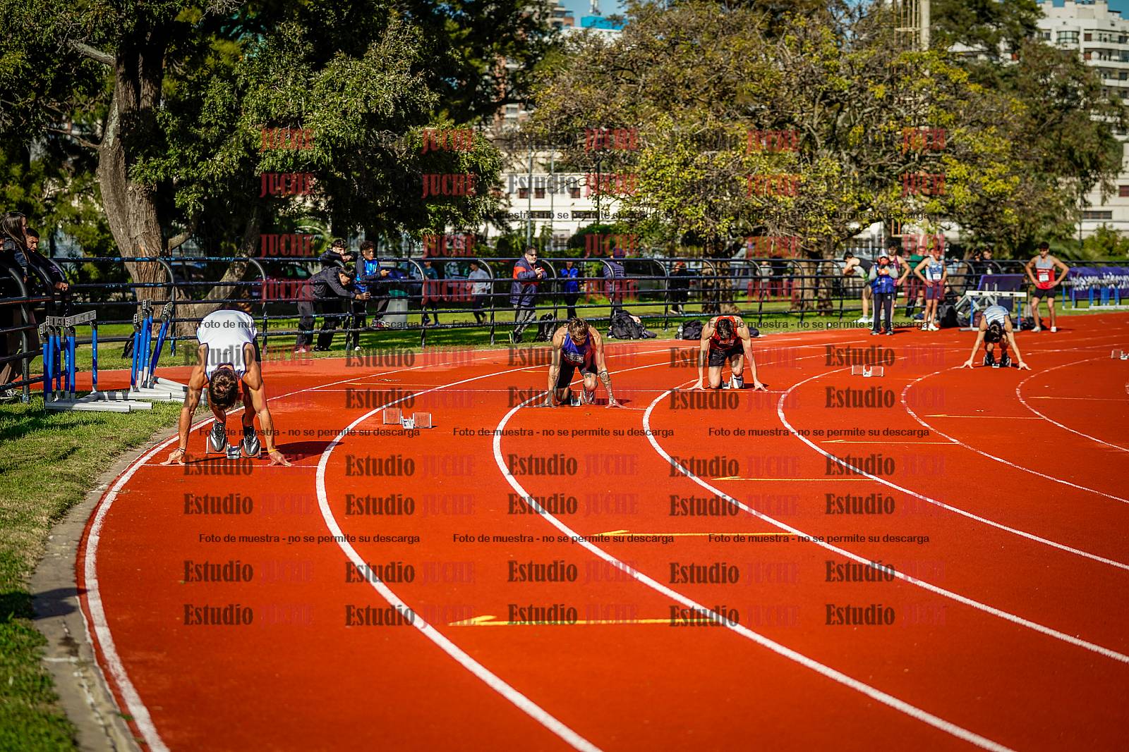 Fotos de los 200 m de varones