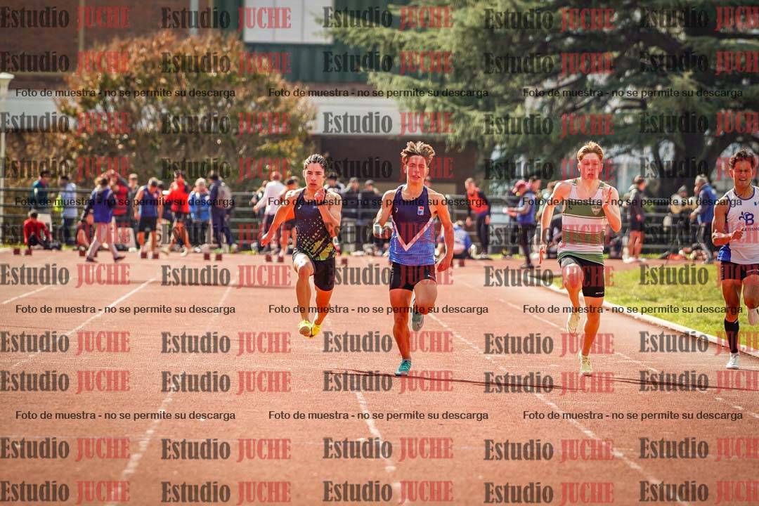 Fotos de los 100 m llanos de varones