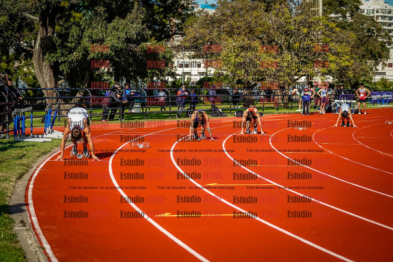 Fotos de los 200 m de varones