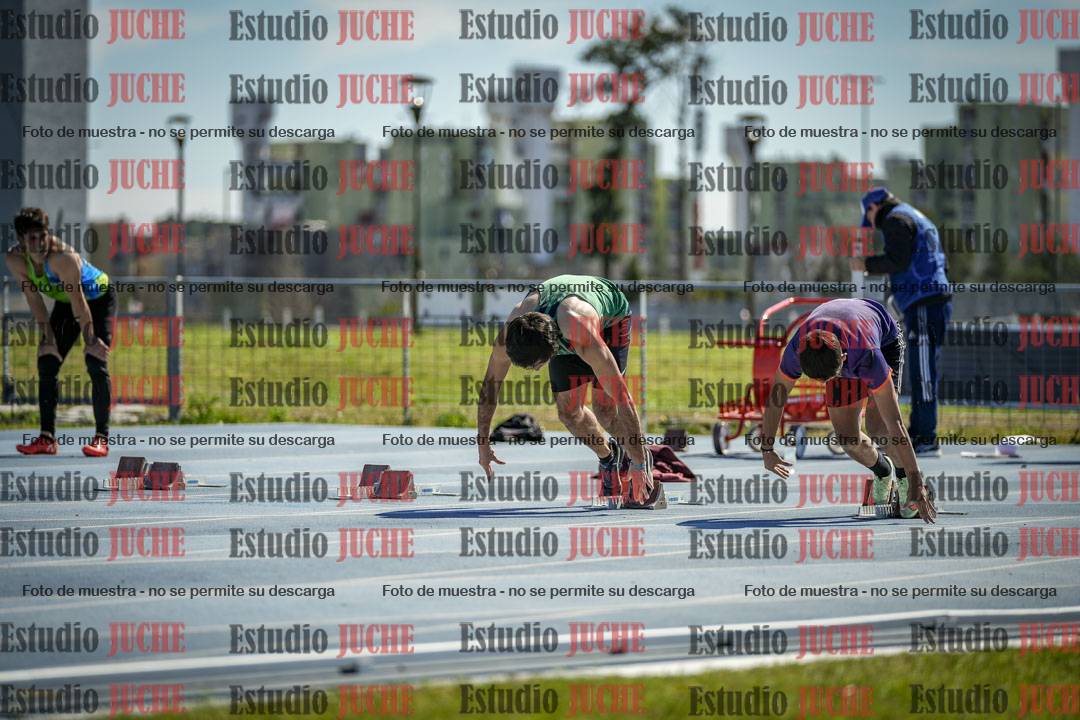 Fotos de los 100 m llanos de varones