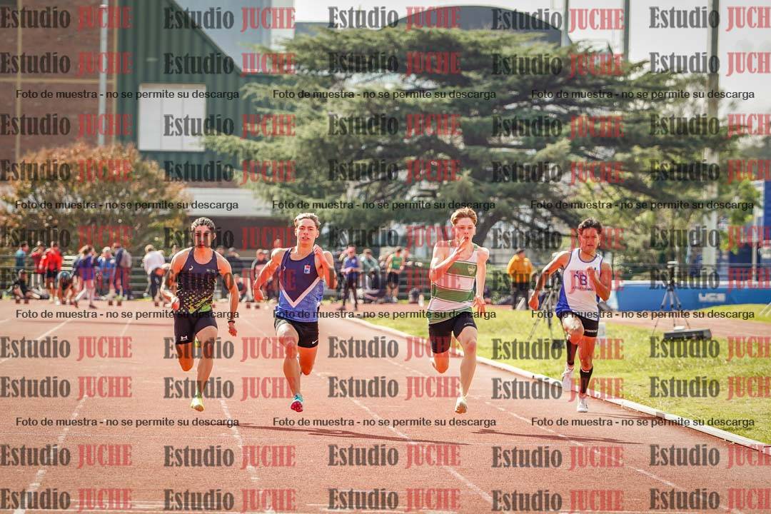 Fotos de los 100 m llanos de varones
