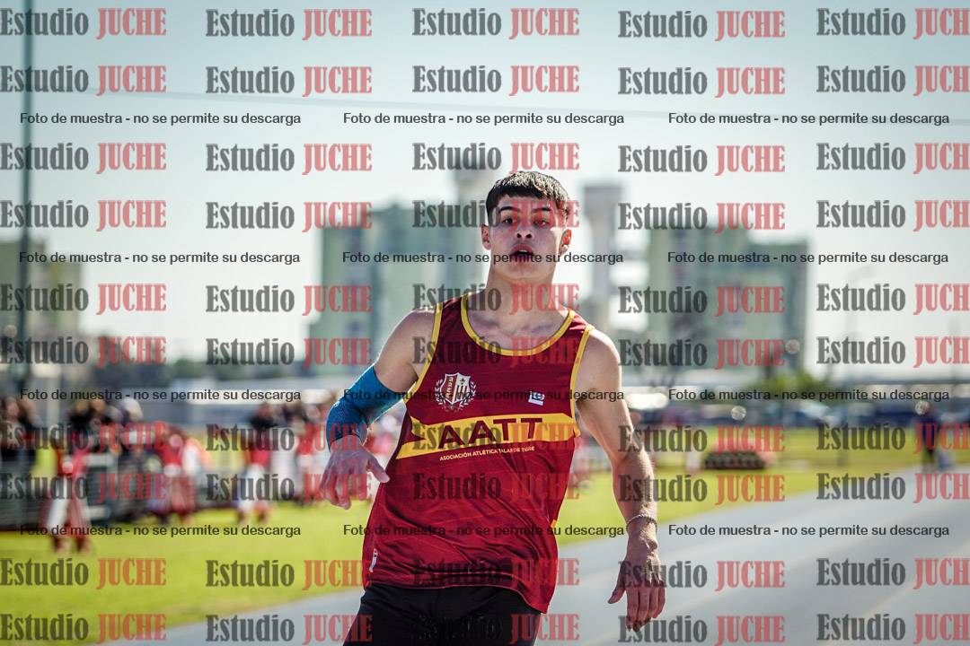 Fotos de los 100 m llanos de varones