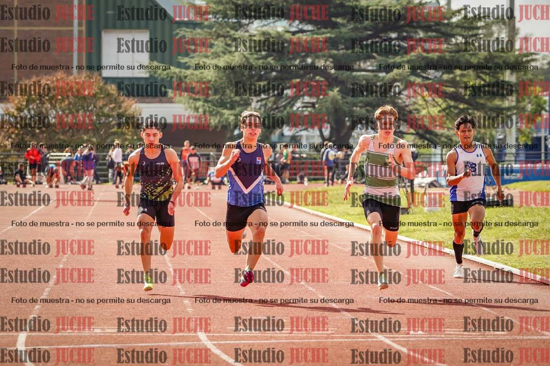 Fotos de los 100 m llanos de varones