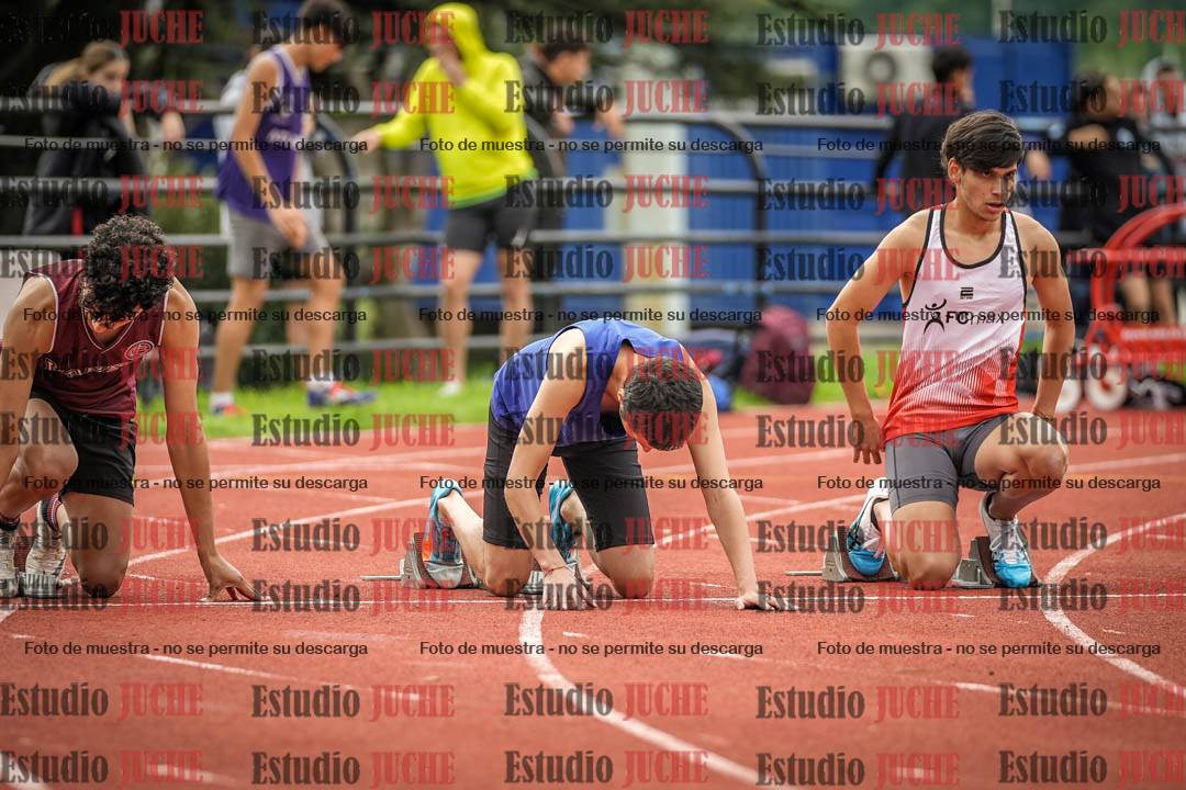 Fotos de los 100 m llanos de varones