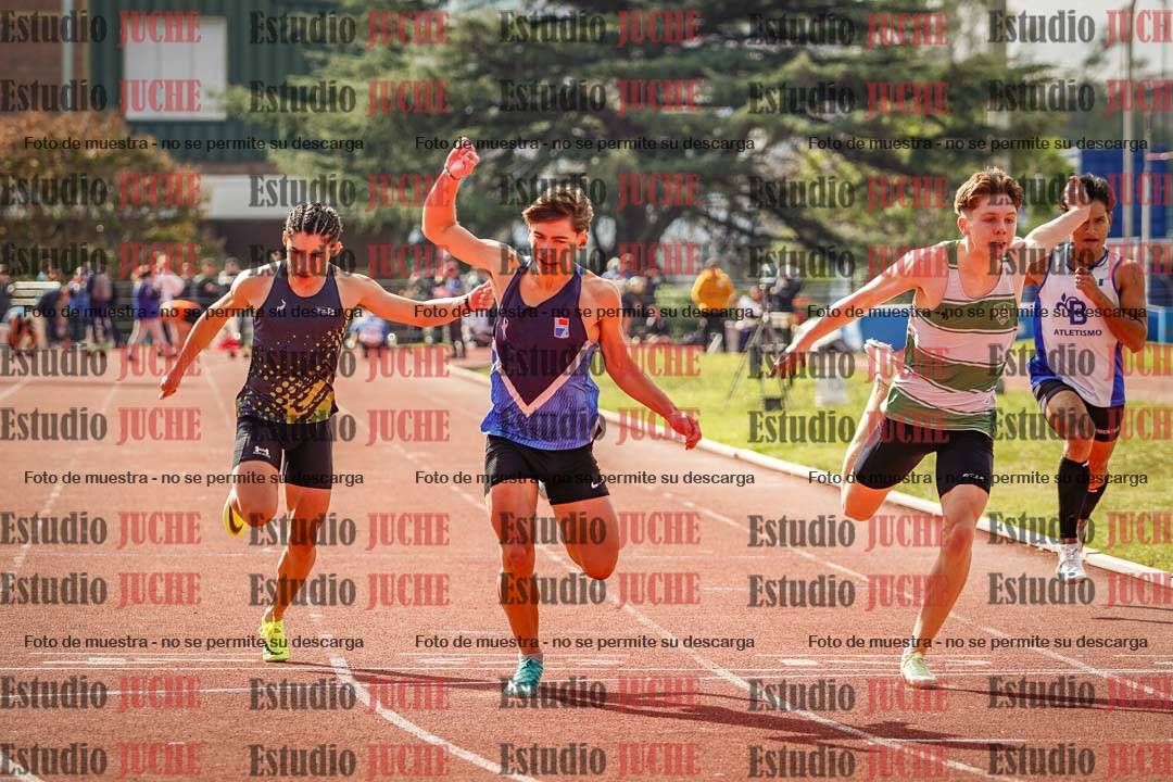 Fotos de los 100 m llanos de varones
