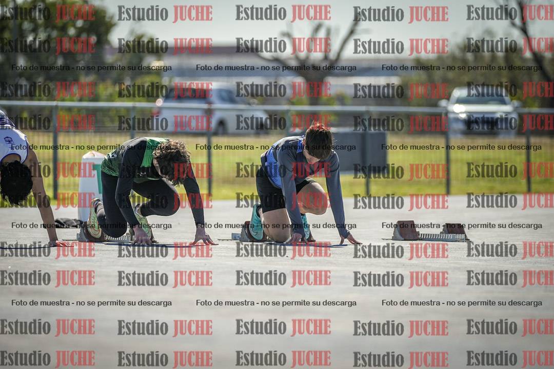 Fotos de los 100 m llanos de varones