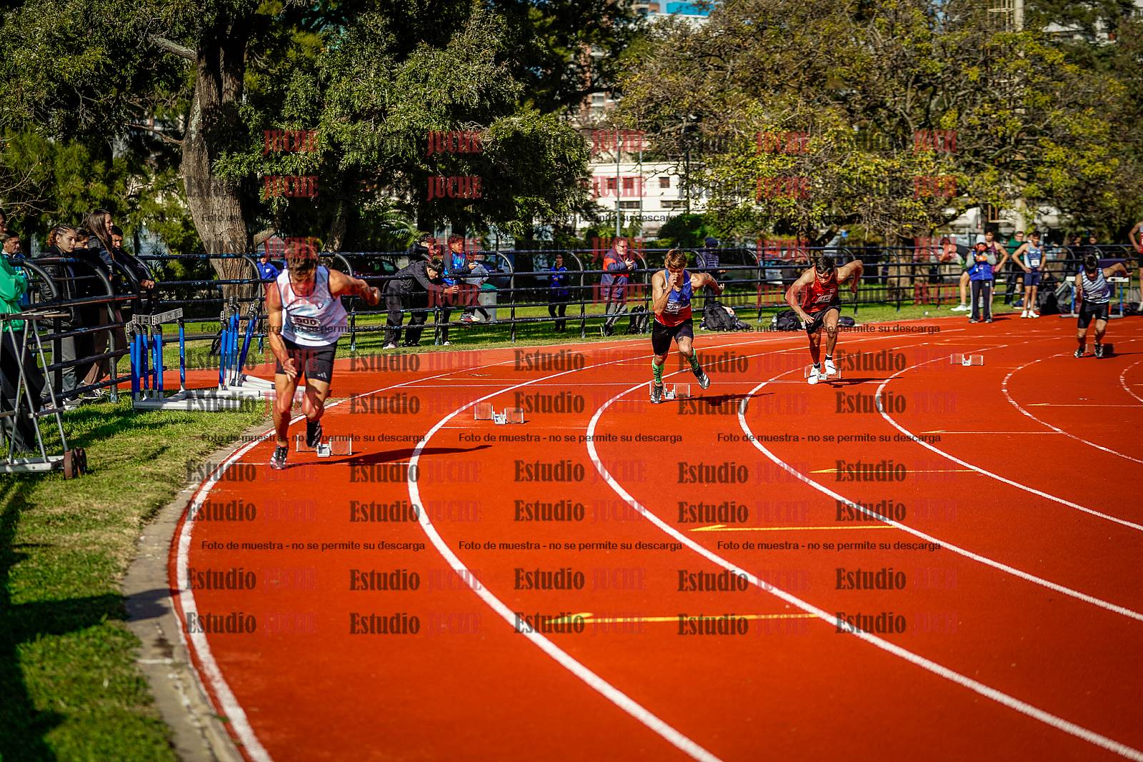 Fotos de los 200 m de varones