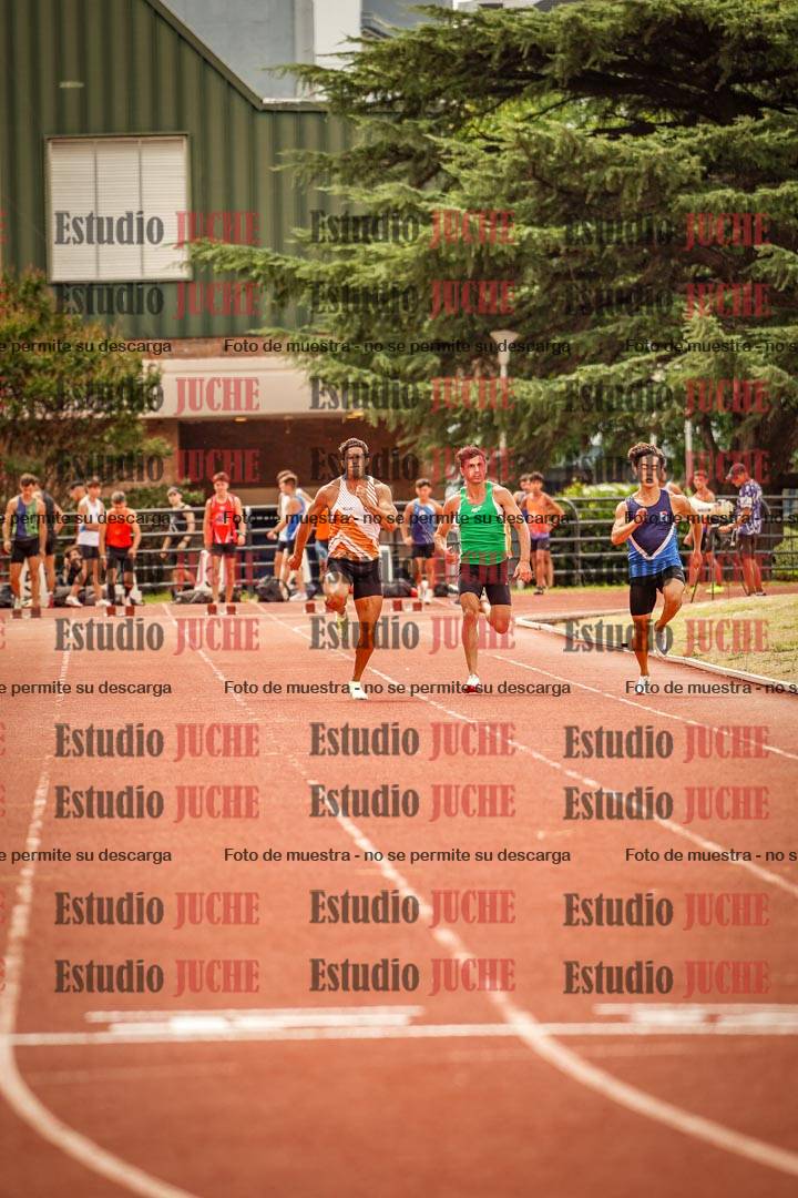 Fotos de los 100 m llanos de varones