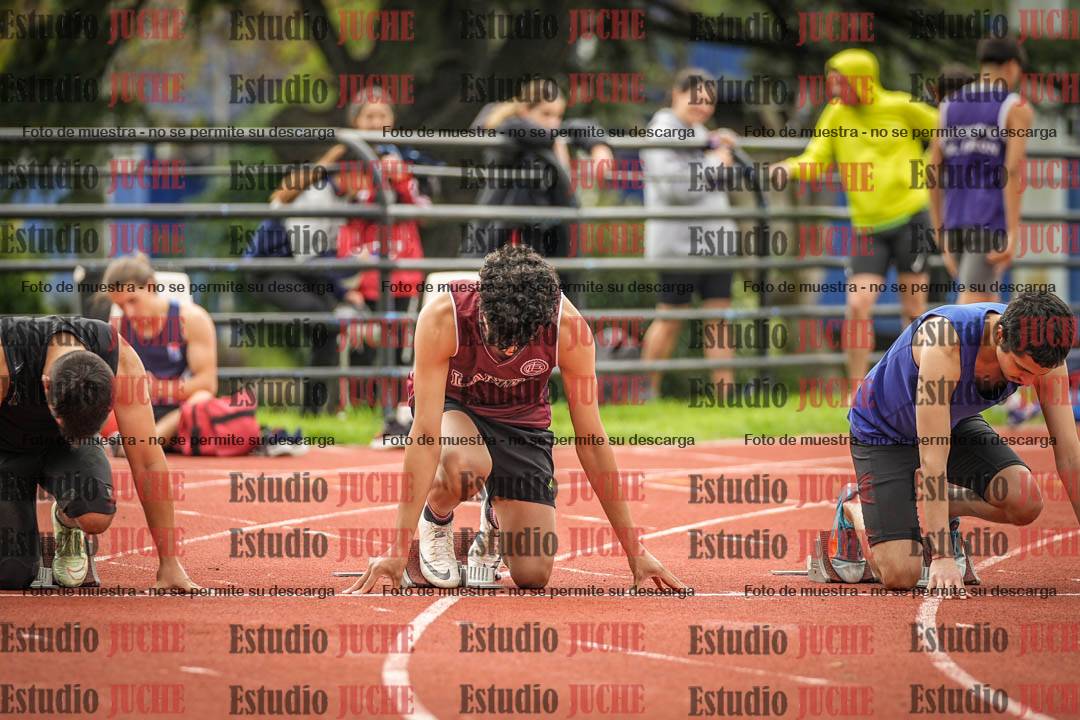 Fotos de los 100 m llanos de varones