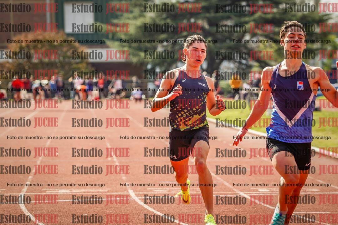 Fotos de los 100 m llanos de varones