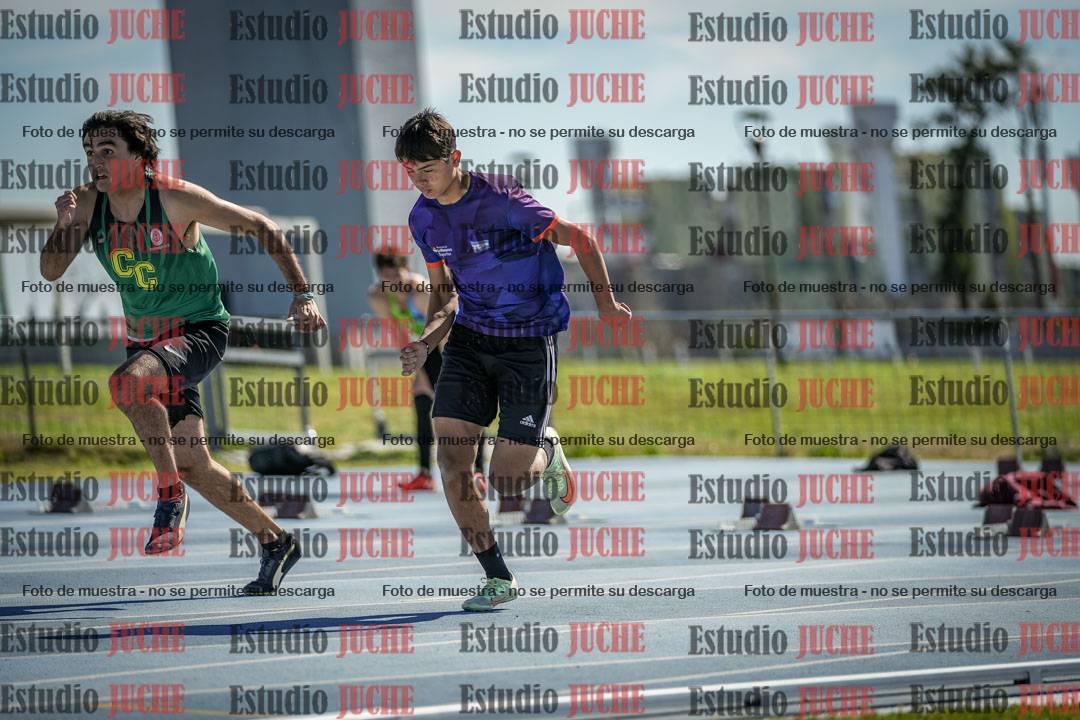 Fotos de los 100 m llanos de varones