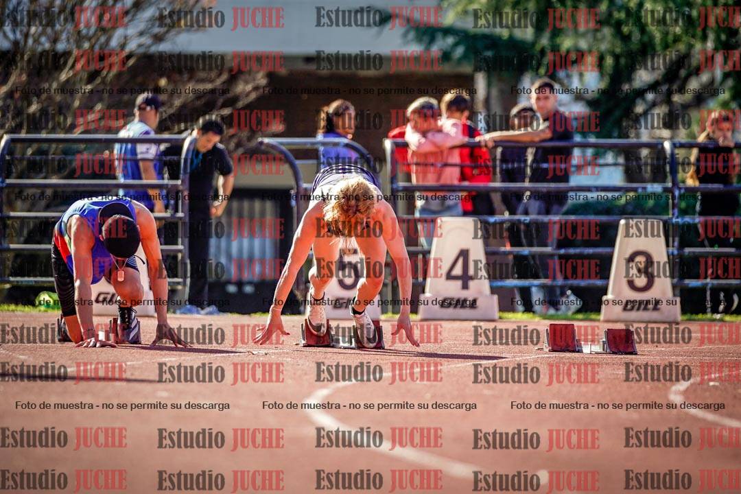 Fotos de los 100 m llanos de varones