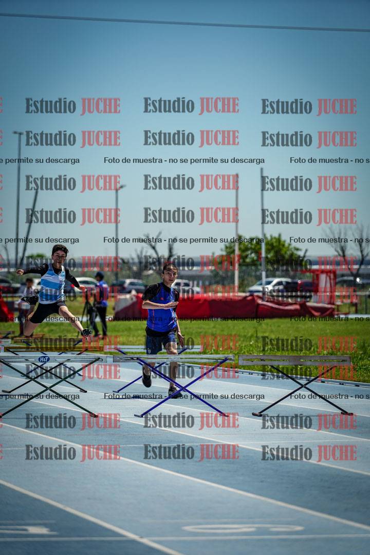 Fotos de los 60 m con vallas de varones