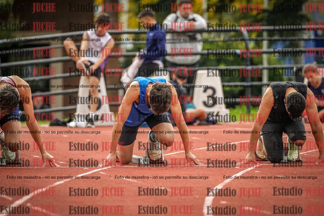 Fotos de los 100 m llanos de varones